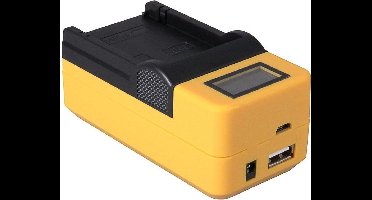 LP-E8 Cynchron USB lader voor Canon met LCD