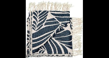 Unique Living Fiore Plaid - 130x160 cm - Donker Blauw