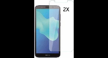 Ntech 2Pack Geschikt voor Huawei Y5 lite (2018)Screenprotector Tempered Glass