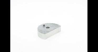 Kws Onderlegplaat deurbuffer aluminium geanodiseerd 15mm 1559-32