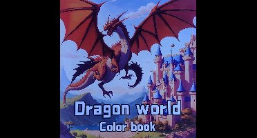 Kleurboek - Kleurboek volwassenen - Draken wereld - Tekenen - Inkleuren - Hobby - Art - Kleuren en ontspanning
