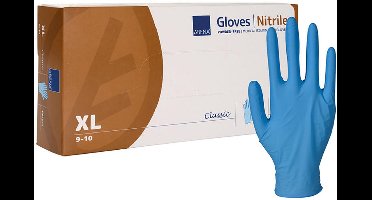 Classic Nitril Handschoenen – Blauw – Maat XL – Poedervrij – 100 stuks