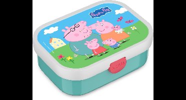 Mepal Lunchbox Campus - 750 ml - Broodtrommel met vakjes voor kinderen - Geschikt voor 4 boterhammen - Peppa Pig