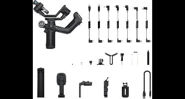 Gimbal Smartphone - Stabilisator voor Smartphone & Camera - Gimbal voor Smartphone & Camera - 360° - met AI-tracker Magnetic Fill - Zwart - Kantelhoek +170°~-45° - 3-Axis - Handheld spiegelloos