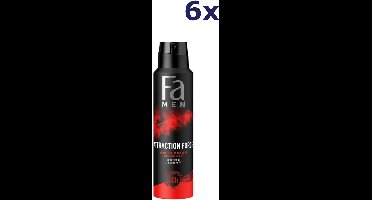 Fa Men Attraction Force Deodorant Spray - 6 x 150 ml