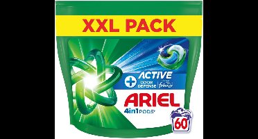 Ariel 4in1 Wasmiddel Pods Actieve Geurbestrijding - 60 stuks