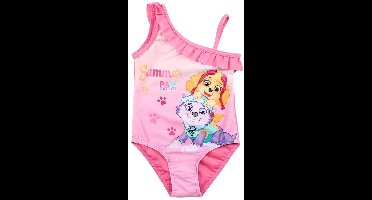 Paw Patrol - Nickelodeon - badpak - Skye en Everest - Framboos roze. Maat 110/116 cm - 5/6 jaar.