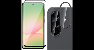 Screenprotector & Camera Protector geschikt voor Samsung Galaxy A56 / A36 - Volledig Dekkend Glas