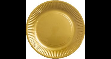 20 Papieren borden 18cm FSC - Goud