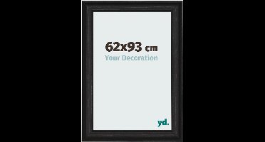 Your Decoration - Fotolijst 62x93 cm - MDF - Zwart Houtnerf - Lazio
