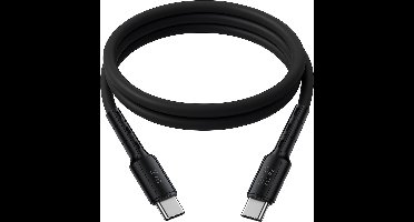 Usb C kabel - Usb C naar usb C - 2 meter - Snellader - Oplaadkabel - Datakabel - 1m - Sterk - Flexibel - Zwart