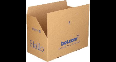 bol.com verzenddoos - 37x20x14,5 cm - 1.800 stuks - Autolock bodem - Plakstrip - 1 pallet