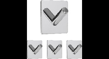 IMPERATORIS® Zelfklevende Haken - Handdoekhaakjes - Muurhaken - Sterke Kleefkracht - Voor Badkamer en Keuken - verpakking van 4