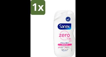 Sanex Zero% - Douchegel - Gevoelige Huid - 0% Parfumsulfaten - Hypoallergeen - 400 ml - 1 stuk