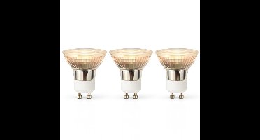 Nedis LED-Lamp GU10 - Spot - 4.5 W - 345 lm - 2700 K - Warm Wit - Retrostijl - 3 Stuks