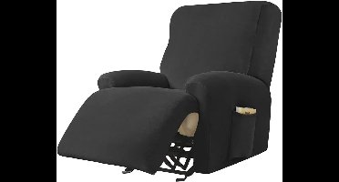 Stoelhoezen-Stoelbeschermers-4 delig-zwart-c