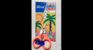 Kinderschaar Disney Stitch 13 cm - schaartje - schaar oranje - watermeloen - papierschaar - ronde punt