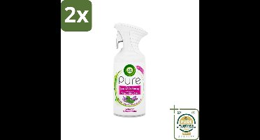 Air Wick Pure - Luchtverfrisser Spray - Essentiële Oliën - Lavendel - 250ml - Voordeelverpakking - 2 stuks - Essentiële oliën - Aromatherapie