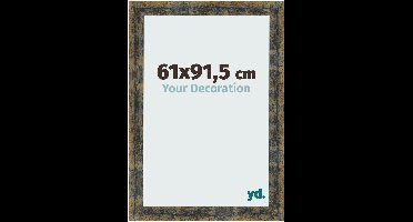 Your Decoration - Fotolijst 61x91,5 cm - MDF - Blauw Goud Gemeleerd - Pisa