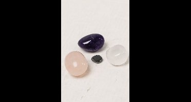 Gouden Driehoek Set (15–25 mm, gepolijst) met extra Hematiet in cadeauzakje