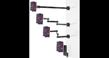 Universele Tablethouder voor Tablets van 4-13 Inch - Draaibaar en Intrekbaar - Ideaal voor Zakelijk en Thuisgebruik