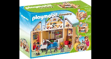 playmobil 5418 paardenstal meeneemkoffer
