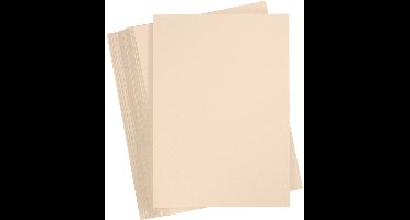 Bruin Karton 180 Grams - Zandkleur A4 Karton - Hobbykarton - Stevig Papier - A4 Papier 180 grams - Knutselpapier Knutselkarton - 21x29,7 cm - 100 Vellen
