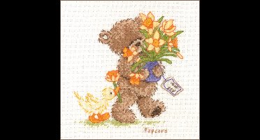 Vervaco - Telpakket kit - Popcorn Flowers for you - PN-0011192 - Borduren - Borduurpakket - Borduurpakket volwassenen