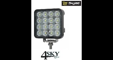 96 watt Vierkante Skyled Werklamp | IP69K drukwaterdicht | Osram leds | IP69K | R10 gecertificeerd | 4.850 lumen