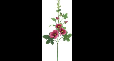 Nova nature - Alcea spray old pink 102 cm kunstbloem