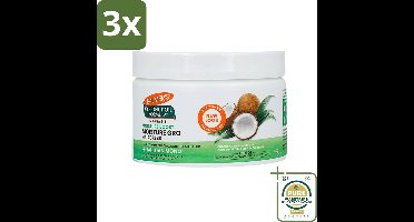 3 x Palmers - Cremespoeling - Coconut Oil - Condit Pot - 250 ml - Grootverpakking - Kokosolie Conditioner - Haarvoeding - Droog Haar - Beschadigd Haar - Haarherstel