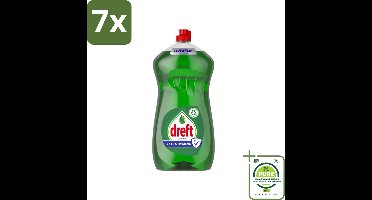7 x Dreft Original - Vloeibaar Afwasmiddel - Extra Hygiëne - 1.2 L - Grootverpakking - Afwasmiddel - Vaatwas - Dreft - Extra Hygiëne - Geconcentreerd