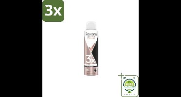 3 x Rexona – Deodorant Spray – Maximum Protection Invisible – 150 ml - Grootverpakking - Deodorant Spray - Zweetvermindering - Frisse Geur - Witte Strepen Voorkomen - Donkere Kleding Beschermen
