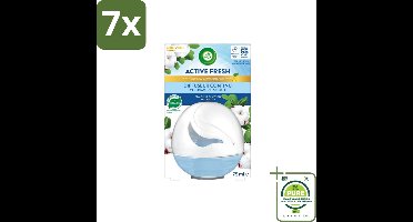 7 x Air Wick – Luchtverfrisser – Deco Sphere Katoen – 75 ml - Grootverpakking - Luchtverfrisser - Katoen Geur - Frisse Geur - Geur Neutraliseren - Geur In Badkamer