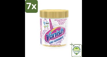 7 x Vanish Oxi Advance - Kristalwit - Vlekkenverwijderaar Poeder - Zonder Bleek - Witte Was - 470 Gram - Grootverpakking - Vlekkenverwijderaar - Witwas - Waspoeder - Vlekken Verwijderen - Wit Houden
