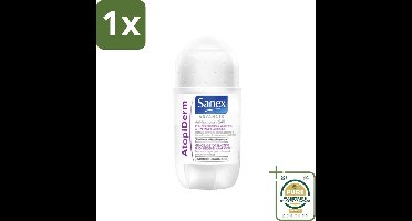 1 x Sanex Advanced - Gevoelig - Deodorant Roller - 24h Anti-Transpirant - Geavanceerd Atopiderm - 50 ml- Gevoelig Huid - Gevoelig Deodorant - Gevoeligheid - Anti-transpirant - 24h Bescherming