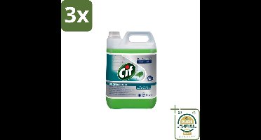 3 x Cif - Allesreiniger - Dennenfris - 5 l - Grootverpakking - Koffiezetapparaat - Koffiezetapparaat - Koffiezetapparaat