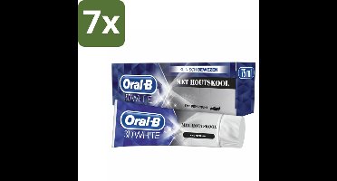Oral-B Tandpasta 3D White Houtskool 75 ml - Bulkverpakking - 7 stuks