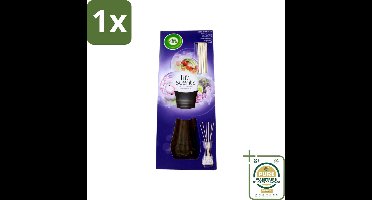 1 x Air Wick - Life Scents - Geurstokjes - Mystical Garden - Marshmallow, Framboos & Rozen - 25 ml- Geurstokjes - Geur - Geurverspreiding - Marshmallow - Framboos