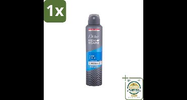 1 x Dove - Deodorant - Spray Men+Care Cool Fresh - Verfrissend en langdurige bescherming - 250 ml- Deodorant Spray - Mannelijke Geur - Langdurige Bescherming - Zweetgeur - Huidverzorging