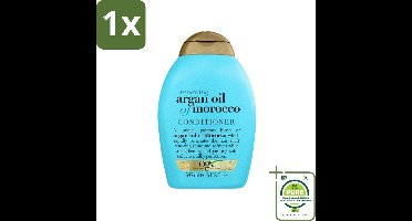 1 x OGX - Renewing Moroccan Argan Oil - Conditioner - Voor Ieder Haartype - 385 ml - Argan Olie Conditioner - Haarverzorging - Haarherstel - Vochtbalans - Glanzend Haar