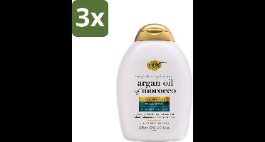 OGX - Argan Oil of Morocco - Shampoo - Lichtgewicht - Voor Dagelijks Gebruik - 385 ml - Bulkverpakking - 3 stuks