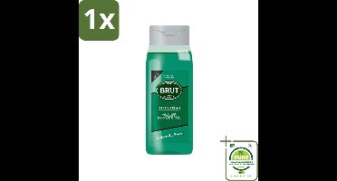 1 x Brut - Douchemiddel - All in One Haar en Body - Original - Verzorgend & Verfrissend - 500ml - Douchegel - 2-in-1 - Haar En Lichaam - Brut Original - Mannelijke Geur