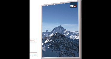 DESQ® 4911 - Wissellijst A3 30x 40 cm - Aluminium – SET 10 Stuks - Foto Diploma Oorkonde - Dunne Rand - Met Passe-Partout Sjabloon A4 21x29,7 cm