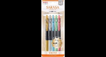 Zebra Sarasa Clip 0.5mm Deco Shine Color 5 Color Set
