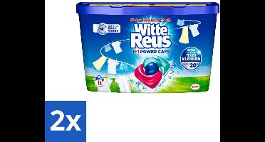 Witte Reus - Wasmiddel - Power Caps 3+1 - 14 Capsules - Voordeelverpakking - 2 stuks