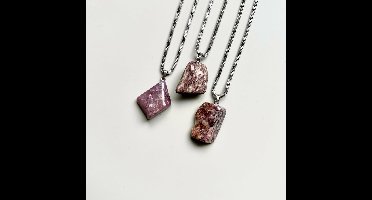 Gemstone ketting Lepidoliet