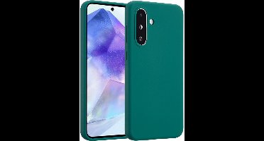 Accezz Hoesje - Geschikt voor Samsung Galaxy A36 / A56 (5G) - Liquid Silicone Backcover - Forest Green