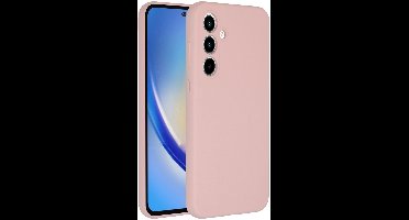 Accezz Hoesje - Geschikt voor Samsung Galaxy A35 - Liquid Silicone Backcover - Roze