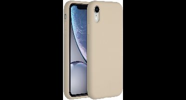 Accezz Hoesje - Geschikt voor Apple iPhone XR - Liquid Silicone Backcover - Stone